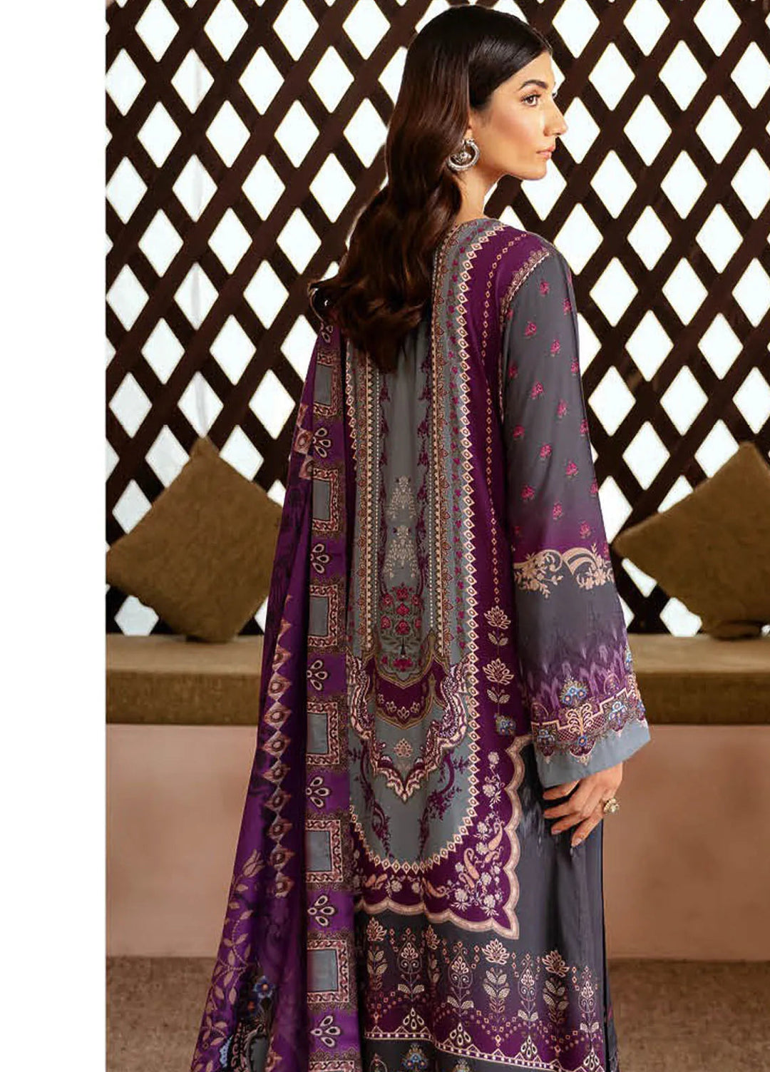 Riwaj by Ramsha Embroidered Viscose Suits Unstitched 3 Piece RSH24RJ J-303 - Winter Collection