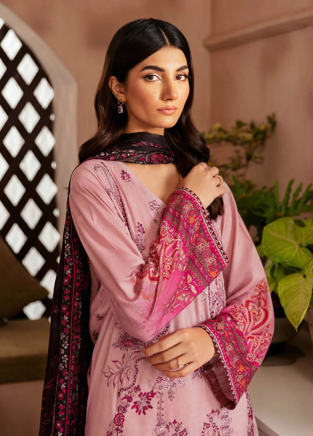 Riwaj by Ramsha Embroidered Viscose Suits Unstitched 3 Piece RSH24RJ J-304 - Winter Collection