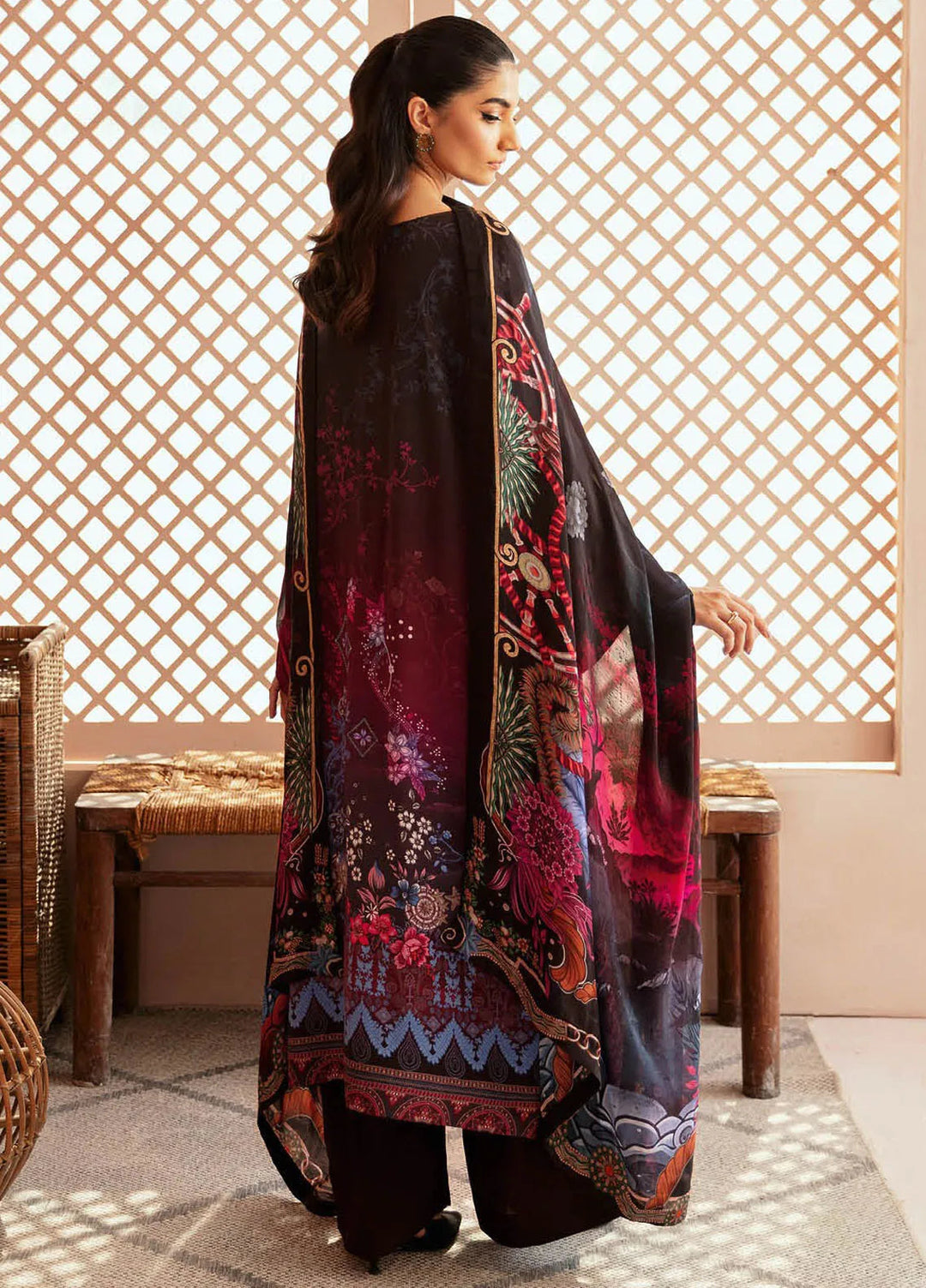 Riwaj by Ramsha Embroidered Viscose Suits Unstitched 3 Piece RSH24RJ J-305 - Winter Collection