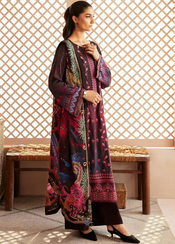 Riwaj by Ramsha Embroidered Viscose Suits Unstitched 3 Piece RSH24RJ J-305 - Winter Collection