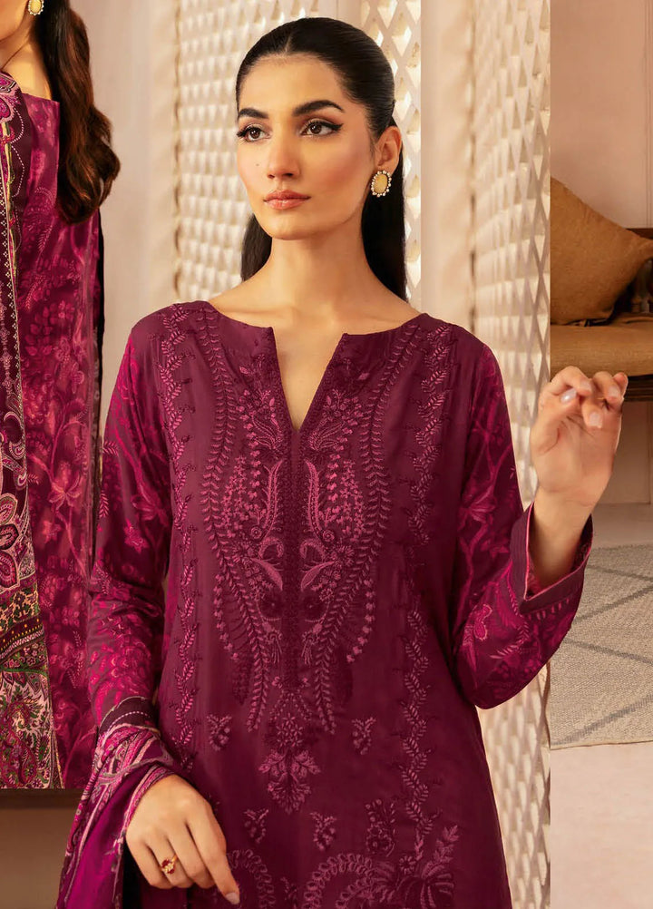 Riwaj by Ramsha Embroidered Viscose Suits Unstitched 3 Piece RSH24RJ J-306 - Winter Collection