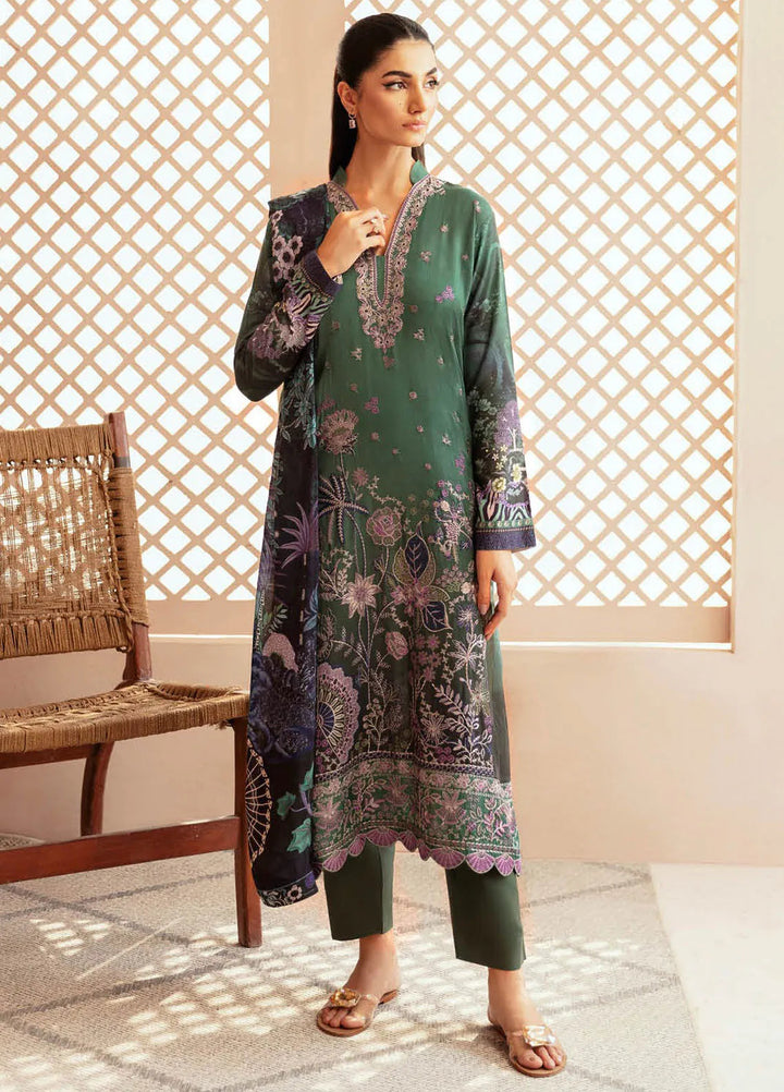 Riwaj by Ramsha Embroidered Viscose Suits Unstitched 3 Piece RSH24RJ J-307 - Winter Collection