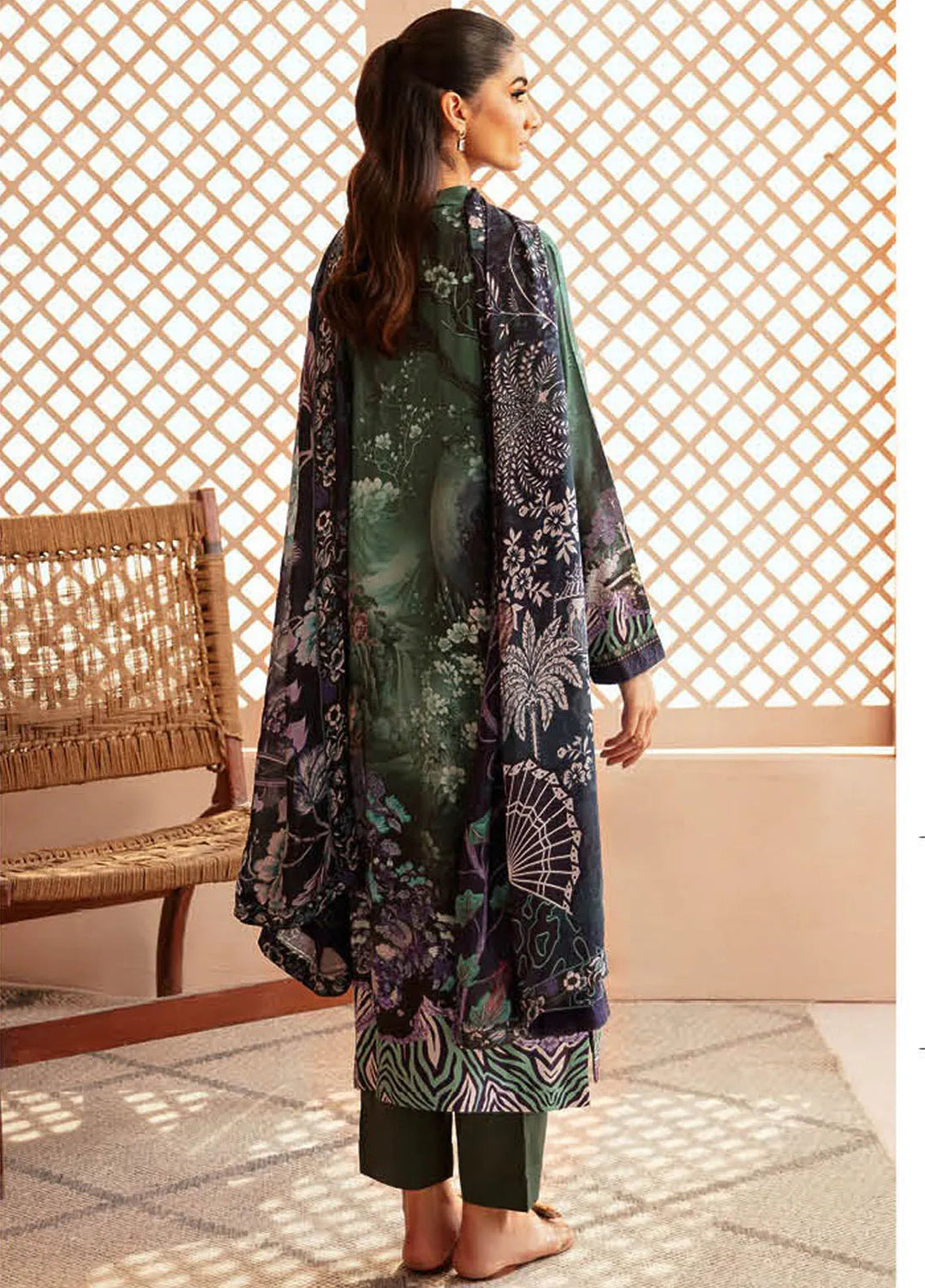 Riwaj by Ramsha Embroidered Viscose Suits Unstitched 3 Piece RSH24RJ J-307 - Winter Collection