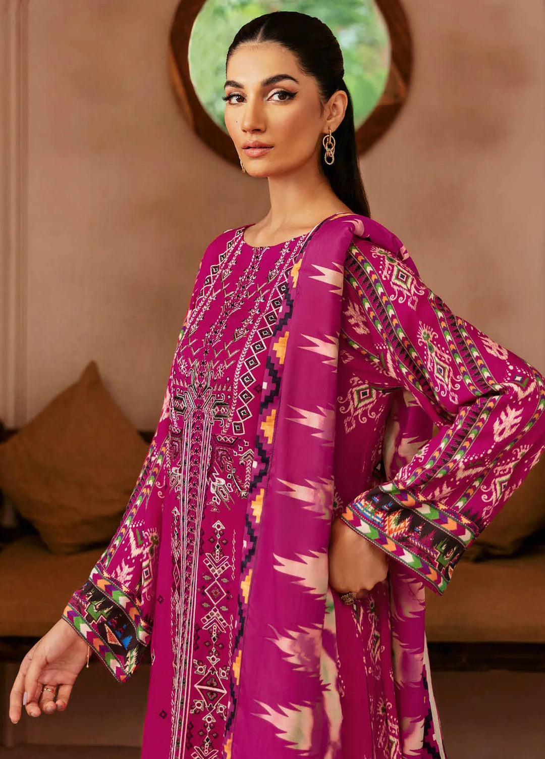 Riwaj by Ramsha Embroidered Viscose Suits Unstitched 3 Piece RSH24RJ J-308 - Winter Collection