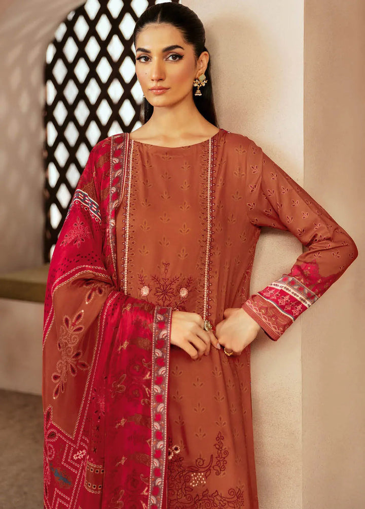 Riwaj by Ramsha Embroidered Viscose Suits Unstitched 3 Piece RSH24RJ J-310 - Winter Collection