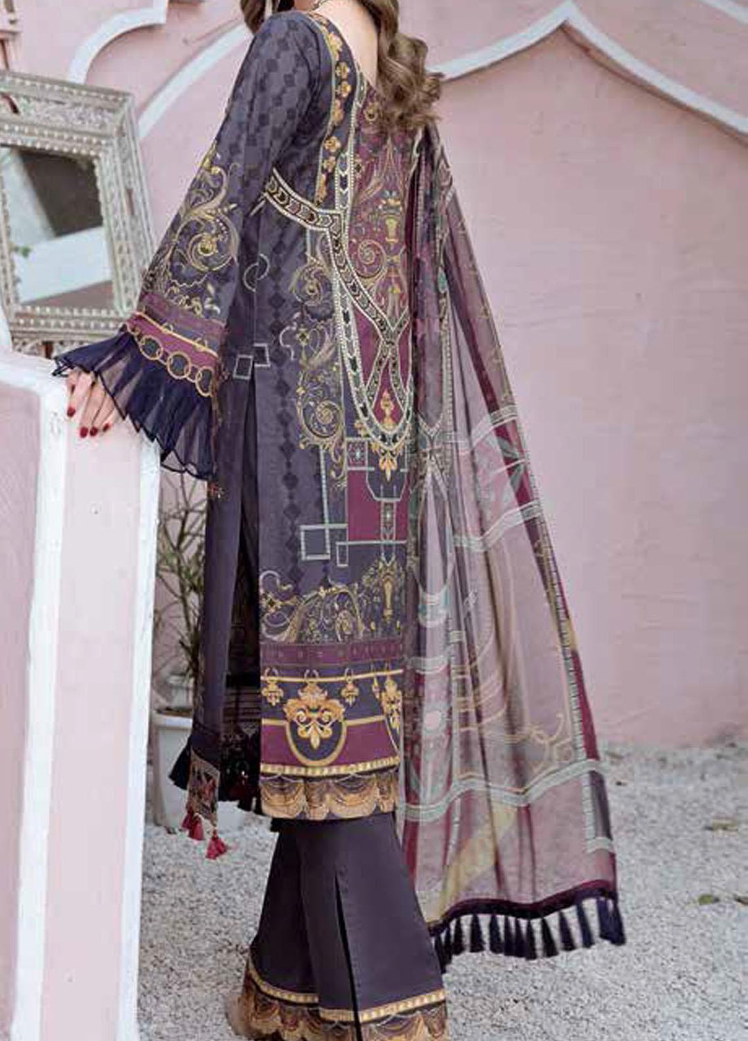 Riwayat by Ramsha Embroidered Lawn Suits Unstitched 3 Piece RSH21R 101 - Luxury Collection