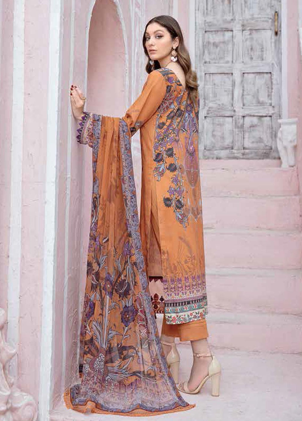 Riwayat by Ramsha Embroidered Lawn Suits Unstitched 3 Piece RSH21R 102 - Luxury Collection