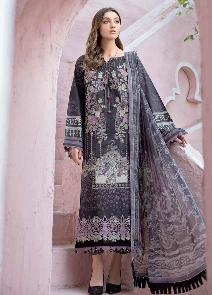 Riwayat by Ramsha Embroidered Lawn Suits Unstitched 3 Piece RSH21R 105 - Luxury Collection