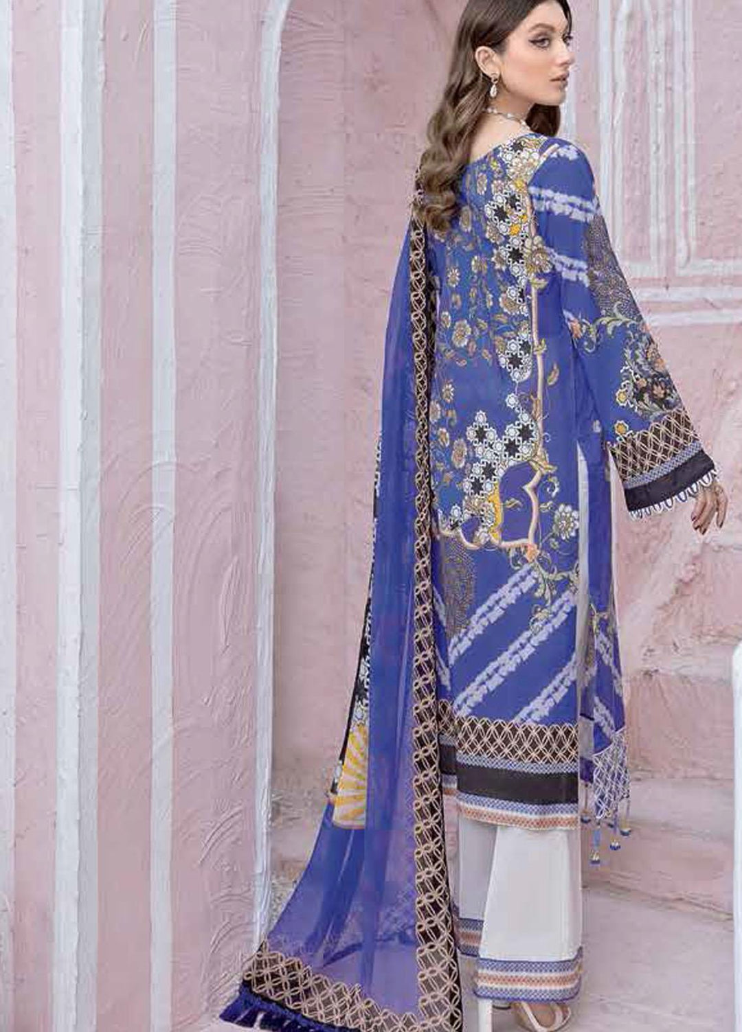 Riwayat by Ramsha Embroidered Lawn Suits Unstitched 3 Piece RSH21R 106 - Luxury Collection