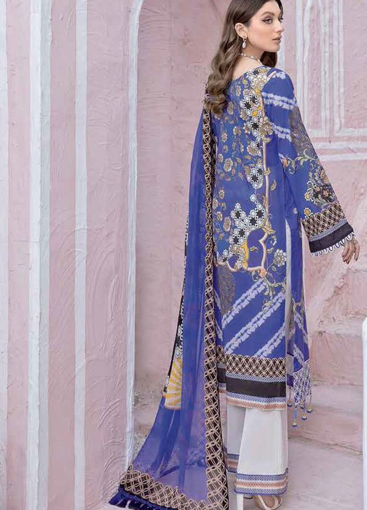 Riwayat by Ramsha Embroidered Lawn Suits Unstitched 3 Piece RSH21R 106 - Luxury Collection