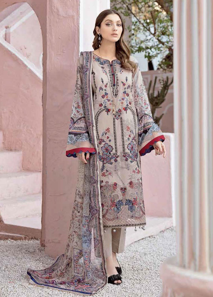 Riwayat by Ramsha Embroidered Lawn Suits Unstitched 3 Piece RSH21R 108 - Luxury Collection