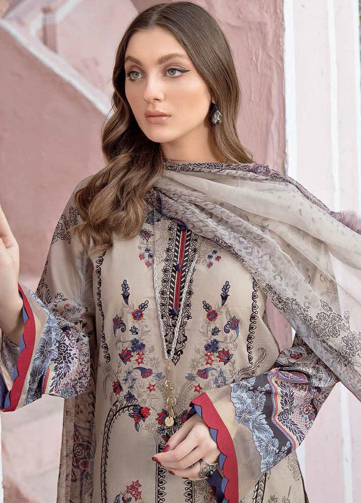 Riwayat by Ramsha Embroidered Lawn Suits Unstitched 3 Piece RSH21R 108 - Luxury Collection