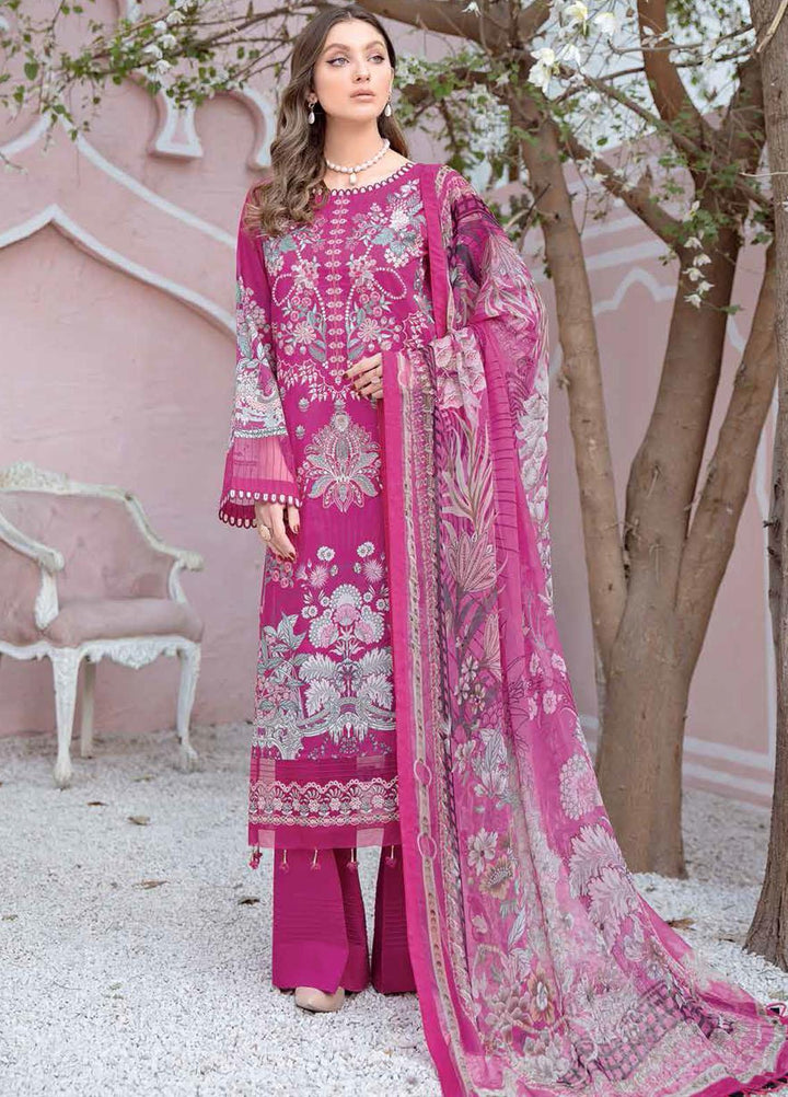 Riwayat by Ramsha Embroidered Lawn Suits Unstitched 3 Piece RSH21R 111 - Luxury Collection