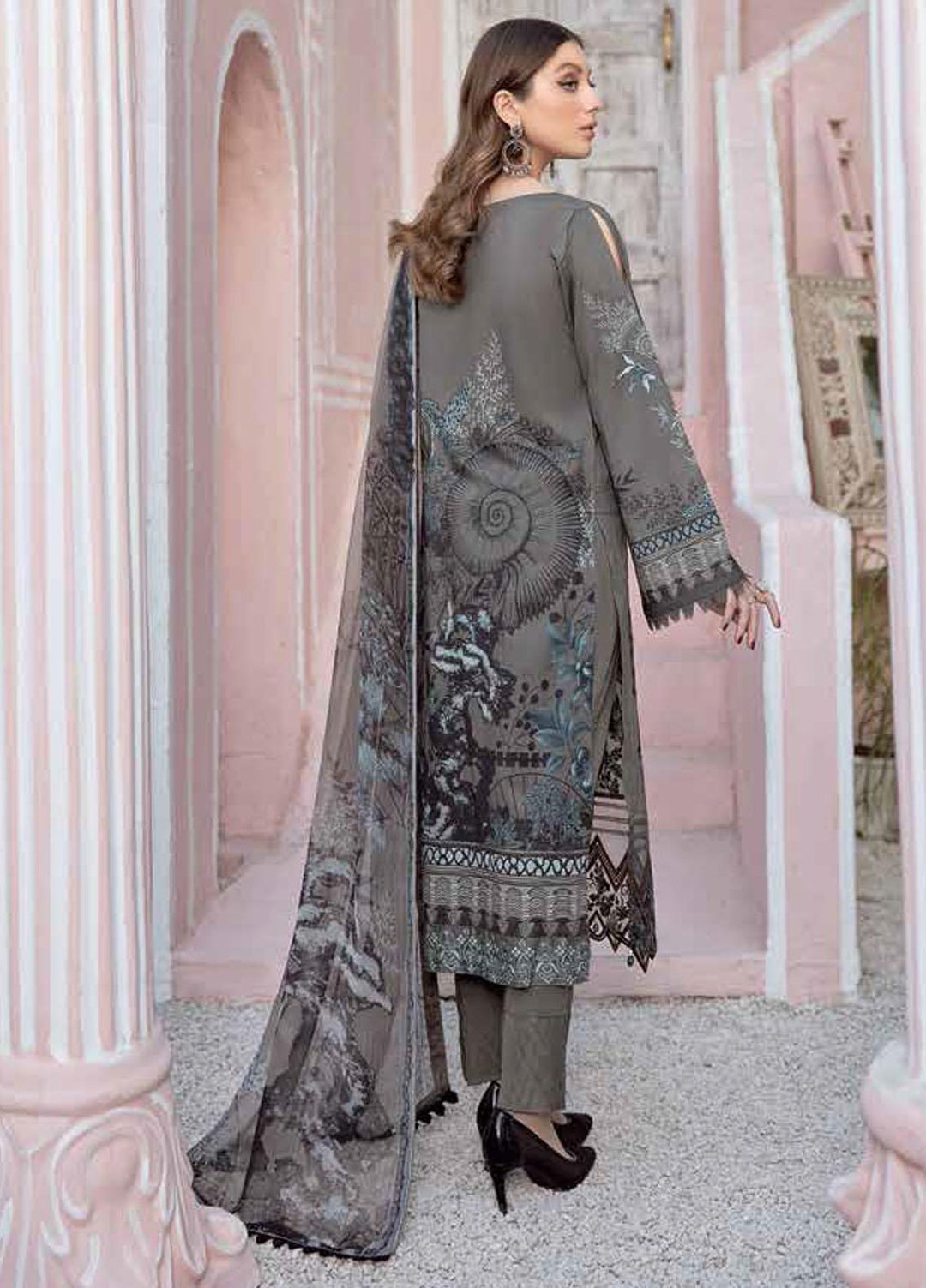 Riwayat by Ramsha Embroidered Lawn Suits Unstitched 3 Piece RSH21R 112 - Luxury Collection