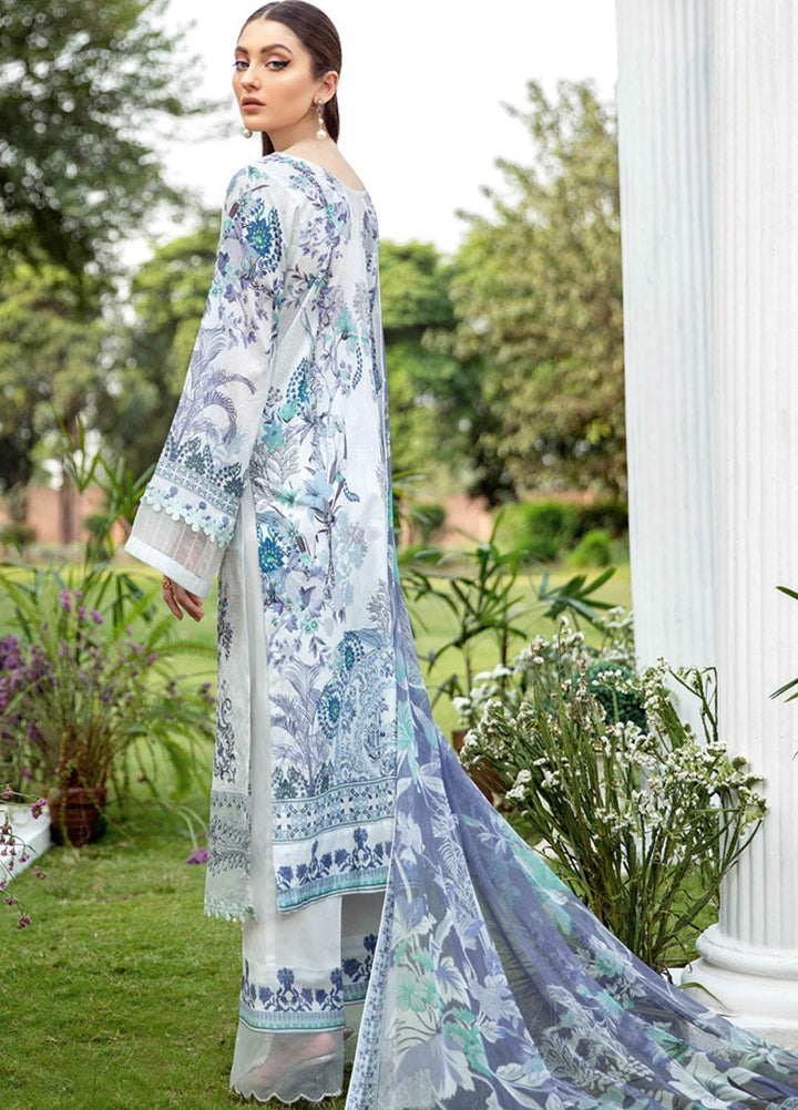 Riwayat by Ramsha Embroidered Lawn Suits Unstitched 3 Piece RSH21R-2 Y-208 - Luxury Collection