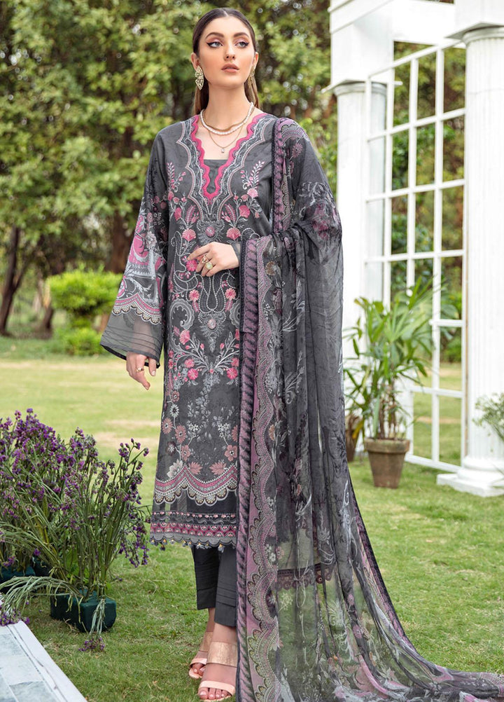 Riwayat by Ramsha Embroidered Lawn Suits Unstitched 3 Piece RSH21R-2 Y-210 - Luxury Collection