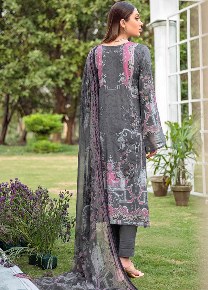 Riwayat by Ramsha Embroidered Lawn Suits Unstitched 3 Piece RSH21R-2 Y-210 - Luxury Collection