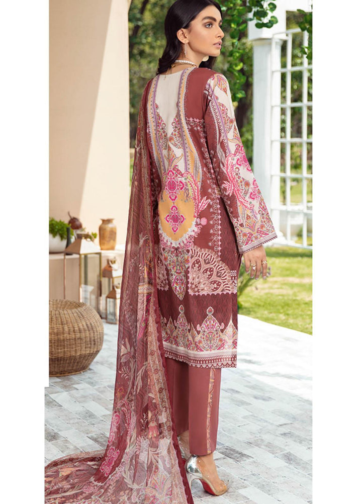 Riwayat by Ramsha Embroidered Lawn Suits Unstitched 3 Piece RSH21R-2 Y-211 - Luxury Collection