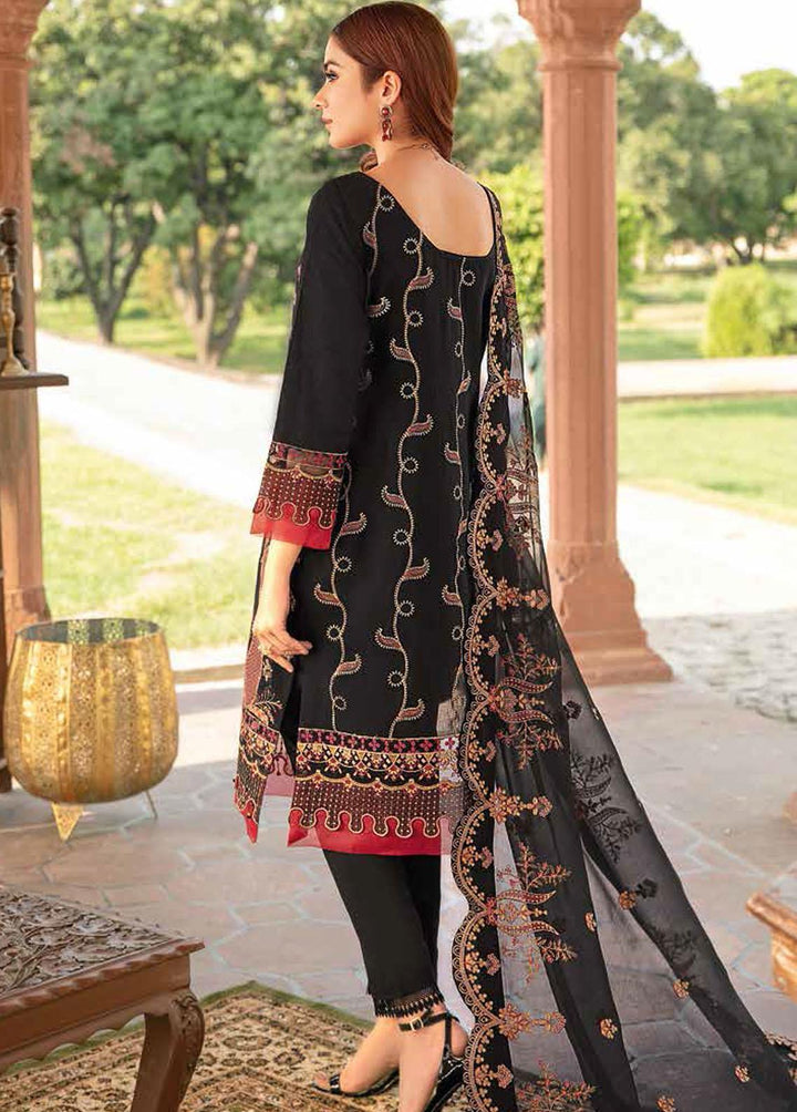 Riwayat by Ramsha Embroidered Lawn Suits Unstitched 3 Piece RSH22-R3 Y-301 - Luxury Collection