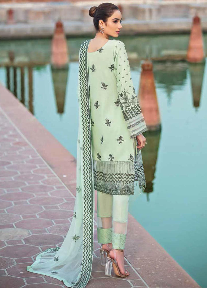 Riwayat by Ramsha Embroidered Lawn Suits Unstitched 3 Piece RSH22-R3 Y-302 - Luxury Collection