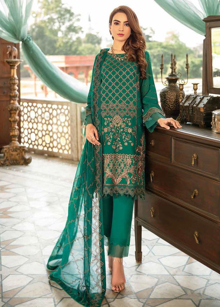 Riwayat by Ramsha Embroidered Lawn Suits Unstitched 3 Piece RSH22-R3 Y-304 - Luxury Collection