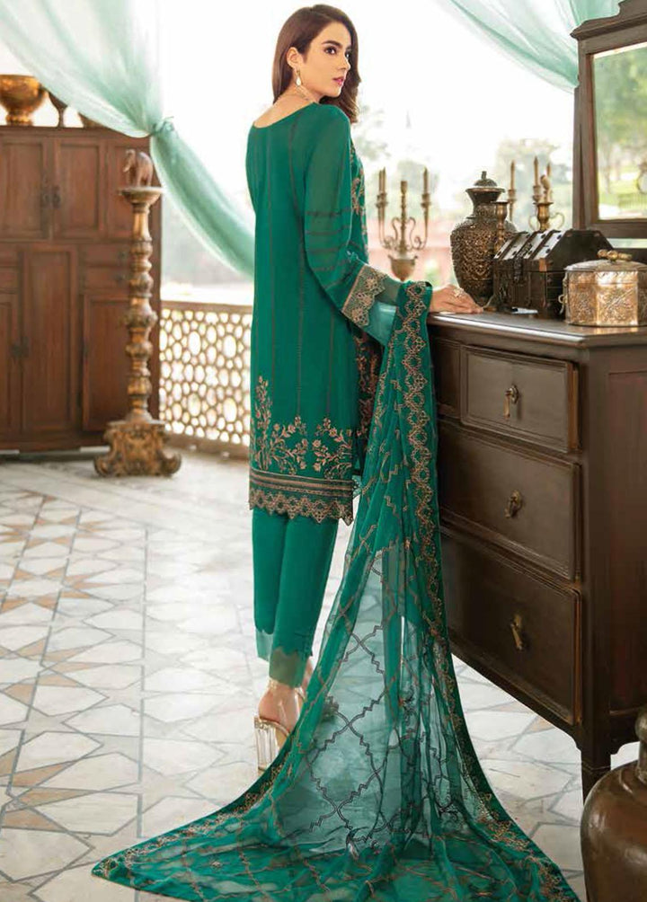 Riwayat by Ramsha Embroidered Lawn Suits Unstitched 3 Piece RSH22-R3 Y-304 - Luxury Collection