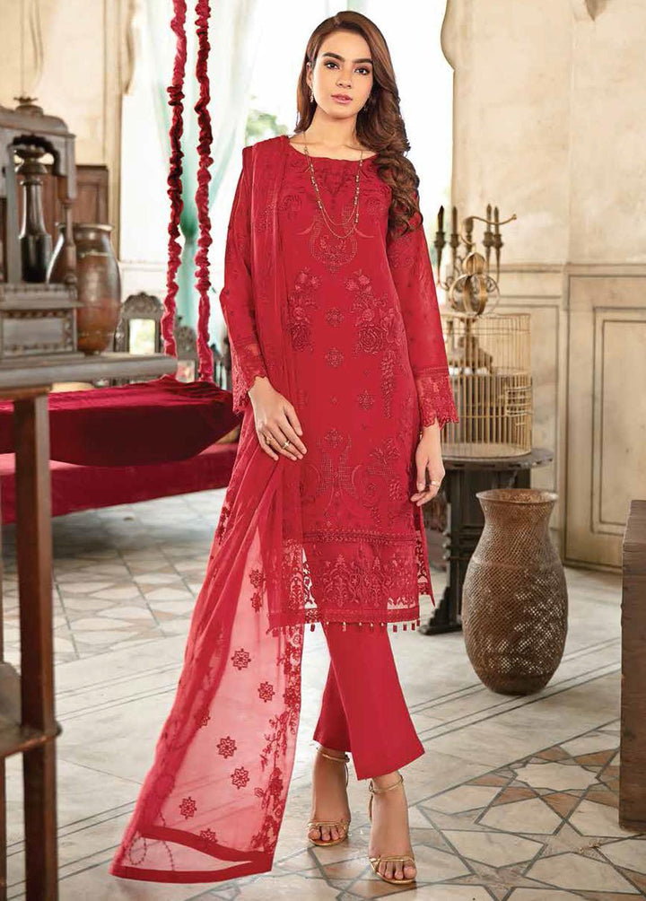 Riwayat by Ramsha Embroidered Lawn Suits Unstitched 3 Piece RSH22-R3 Y-305 - Luxury Collection