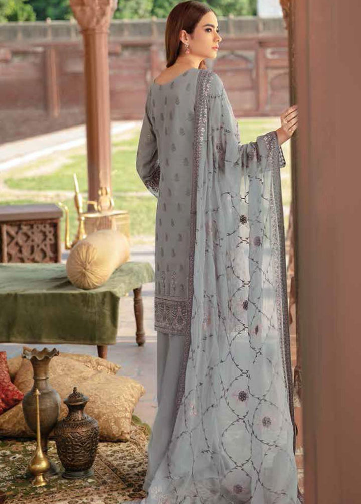 Riwayat by Ramsha Embroidered Lawn Suits Unstitched 3 Piece RSH22-R3 Y-306 - Luxury Collection