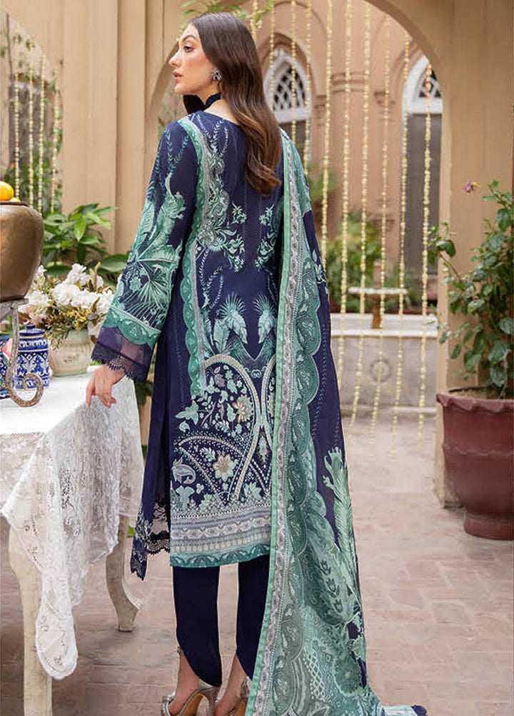 Riwayat by Ramsha Embroidered Lawn Suits Unstitched 3 Piece RSH22-RW4 Y-401 - Luxury Collection