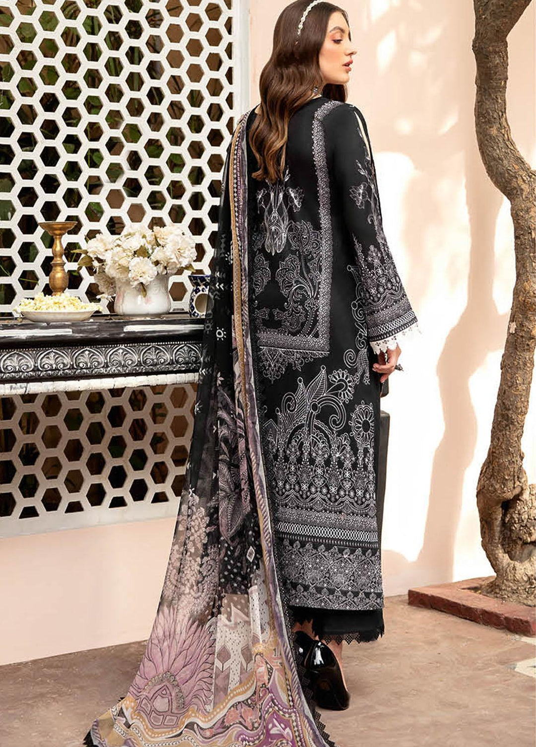 Riwayat by Ramsha Embroidered Lawn Suits Unstitched 3 Piece RSH22-RW4 Y-403 - Luxury Collection