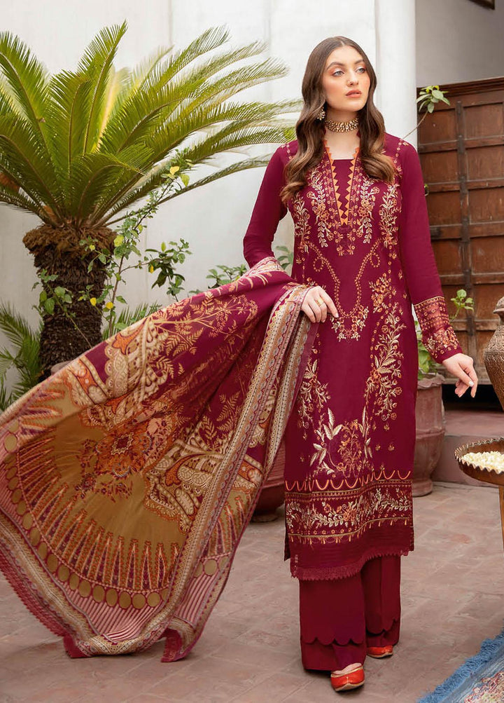 Riwayat by Ramsha Embroidered Lawn Suits Unstitched 3 Piece RSH22-RW4 Y-404 - Luxury Collection