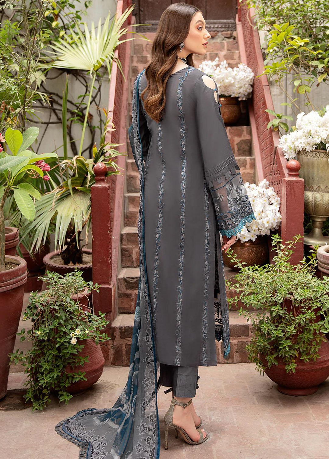 Riwayat by Ramsha Embroidered Lawn Suits Unstitched 3 Piece RSH22-RW4 Y-407 - Luxury Collection