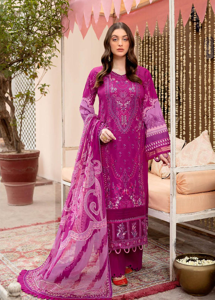 Riwayat by Ramsha Embroidered Lawn Suits Unstitched 3 Piece RSH22-RW4 Y-412 - Luxury Collection