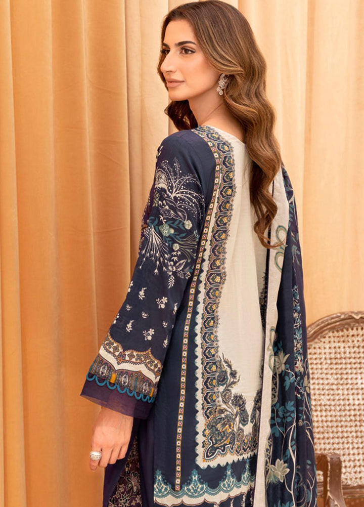 Riwayat By Ramsha Embroidered Lawn Suits Unstitched 3 Piece RSH23-RW7 Y-701 - Luxury Collection