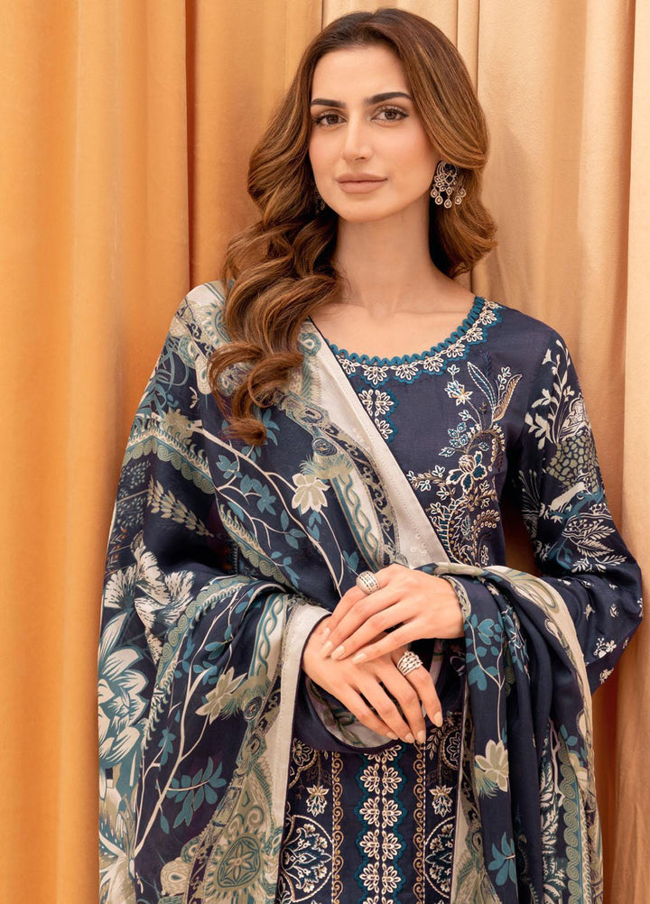 Riwayat By Ramsha Embroidered Lawn Suits Unstitched 3 Piece RSH23-RW7 Y-701 - Luxury Collection