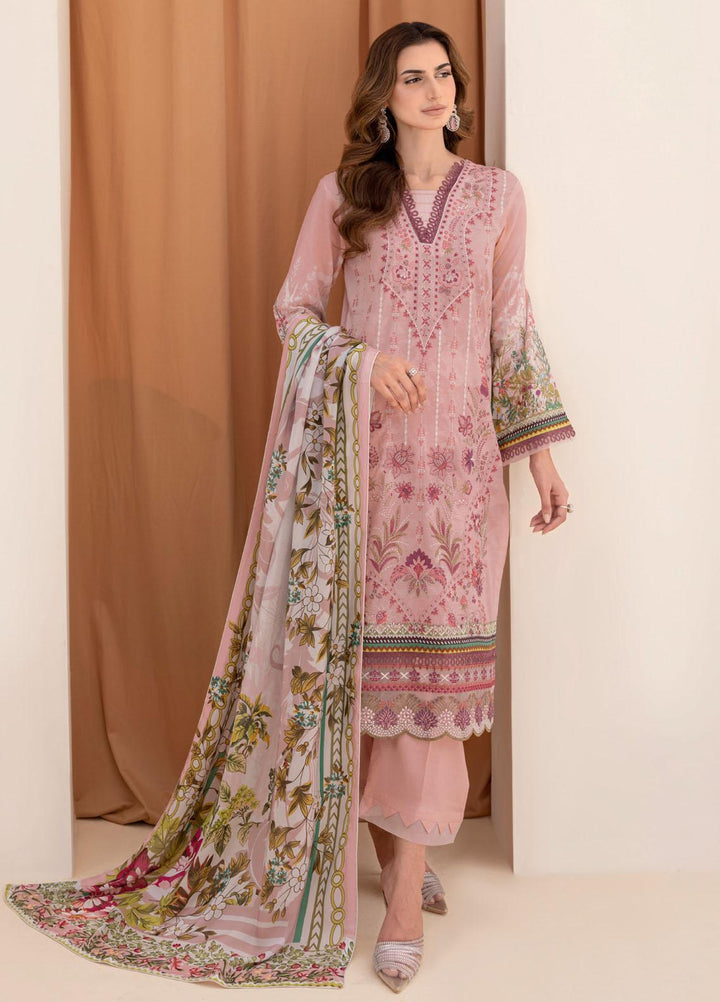 Riwayat By Ramsha Embroidered Lawn Suits Unstitched 3 Piece RSH23-RW7 Y-702 - Luxury Collection
