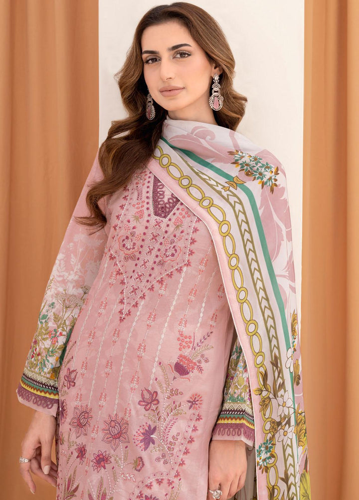 Riwayat By Ramsha Embroidered Lawn Suits Unstitched 3 Piece RSH23-RW7 Y-702 - Luxury Collection