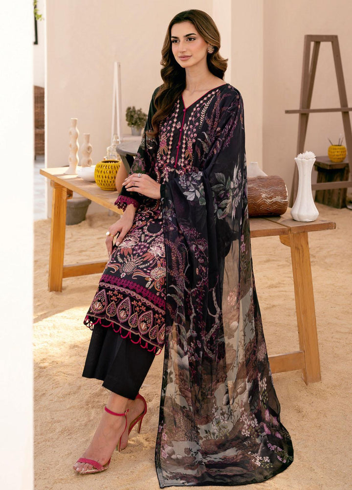 Riwayat By Ramsha Embroidered Lawn Suits Unstitched 3 Piece RSH23-RW7 Y-703 - Luxury Collection