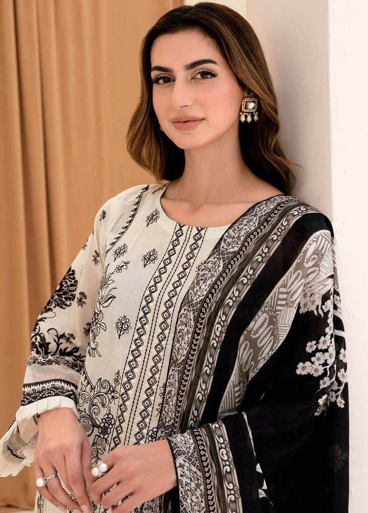 Riwayat By Ramsha Embroidered Lawn Suits Unstitched 3 Piece RSH23-RW7 Y-704 - Luxury Collection