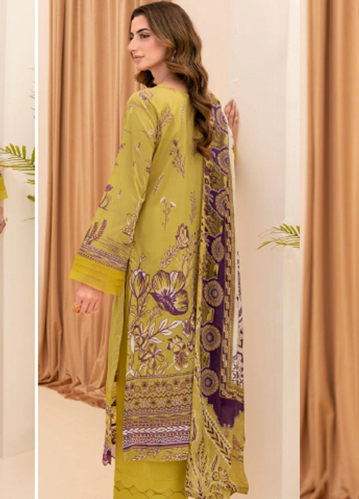 Riwayat By Ramsha Embroidered Lawn Suits Unstitched 3 Piece RSH23-RW7 Y-707 - Luxury Collection