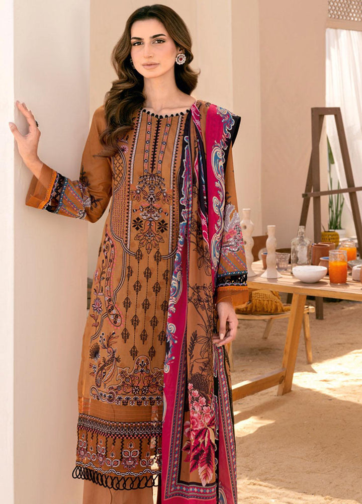 Riwayat By Ramsha Embroidered Lawn Suits Unstitched 3 Piece RSH23-RW7 Y-710 - Luxury Collection