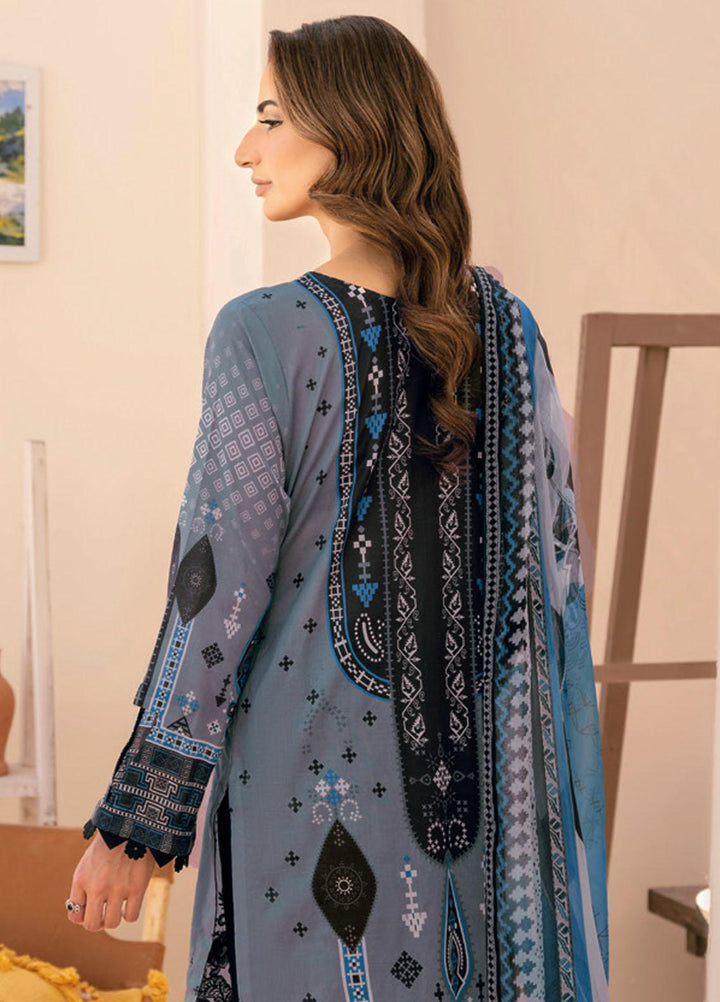 Riwayat By Ramsha Embroidered Lawn Suits Unstitched 3 Piece RSH23-RW7 Y-711 - Luxury Collection