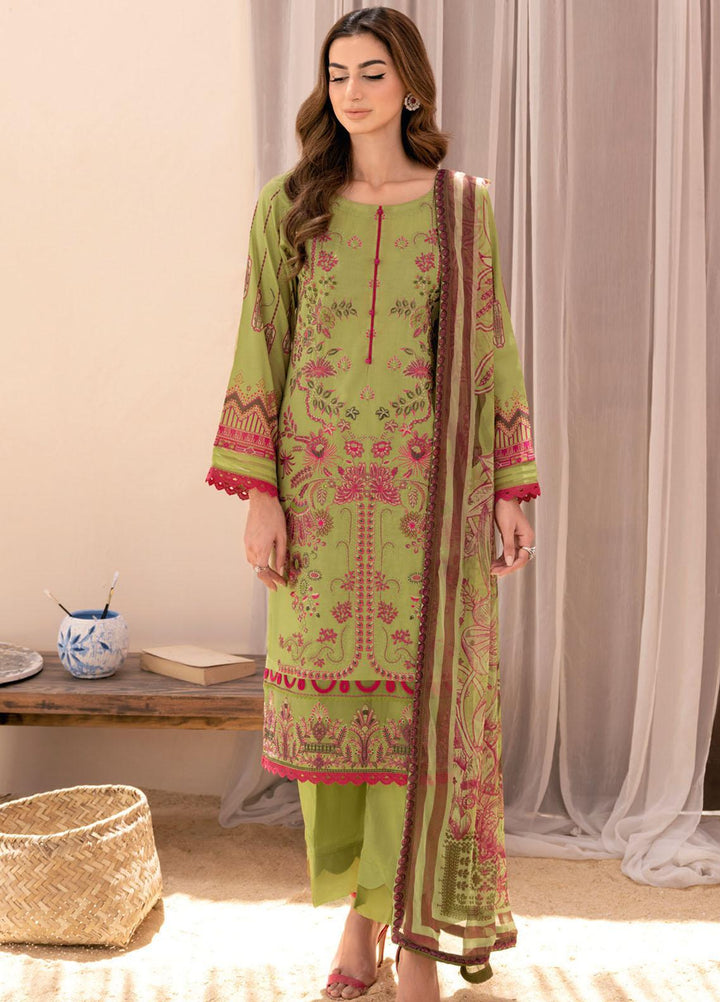 Riwayat By Ramsha Embroidered Lawn Suits Unstitched 3 Piece RSH23-RW7 Y-712 - Luxury Collection