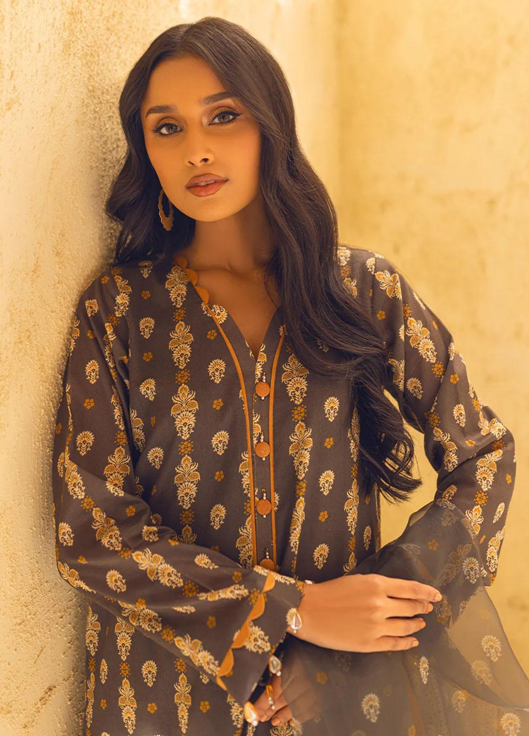 Riwayat By Salitex Printed Lawn Suits Unstitched 3 Piece ST23R UNS23AF001UT - Summer Collection