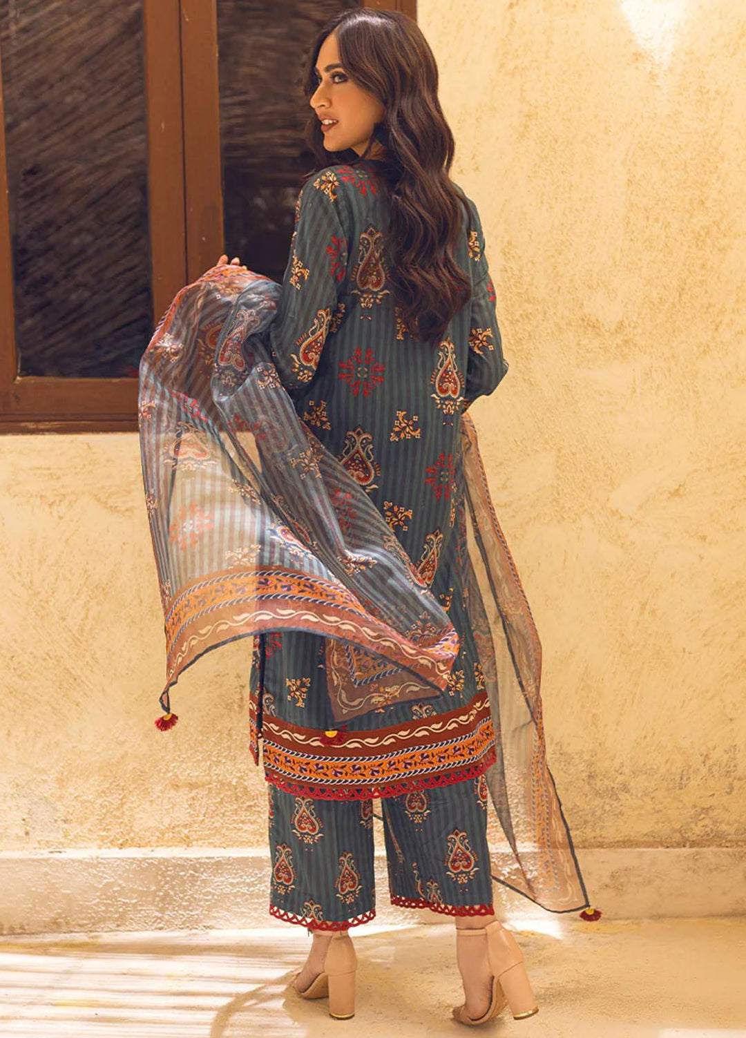 Riwayat By Salitex Printed Lawn Suits Unstitched 3 Piece ST23R UNS23AF010UT - Summer Collection