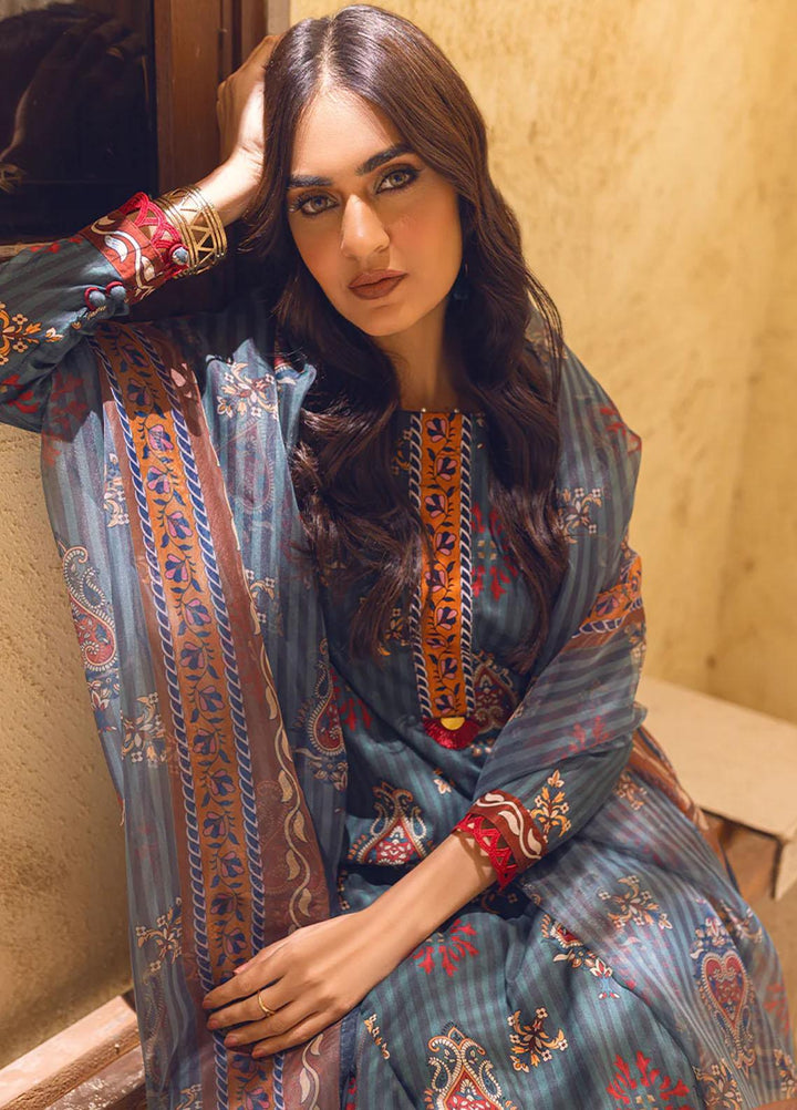 Riwayat By Salitex Printed Lawn Suits Unstitched 3 Piece ST23R UNS23AF010UT - Summer Collection