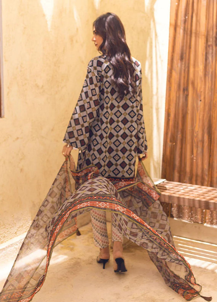 Riwayat By Salitex Printed Lawn Suits Unstitched 3 Piece ST23R UNS23AF011UT - Summer Collection