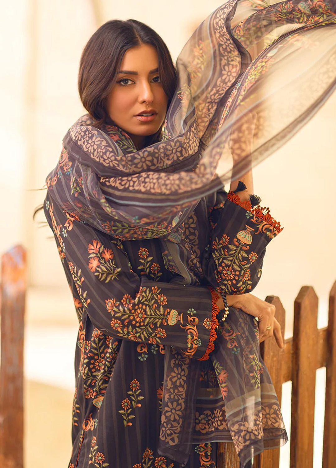 Riwayat By Salitex Printed Lawn Suits Unstitched 3 Piece ST23R UNS23AF012UT - Summer Collection