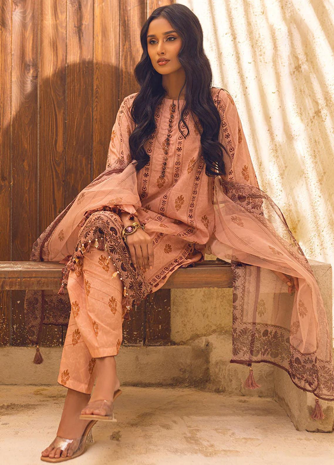 Riwayat By Salitex Printed Lawn Suits Unstitched 3 Piece ST23R UNS23AF003UT - Summer Collection