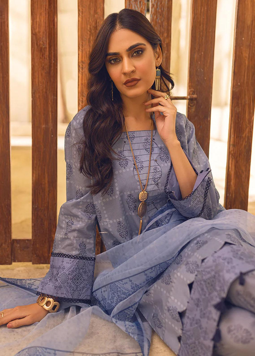 Riwayat By Salitex Printed Lawn Suits Unstitched 3 Piece ST23R UNS23AF006UT - Summer Collection